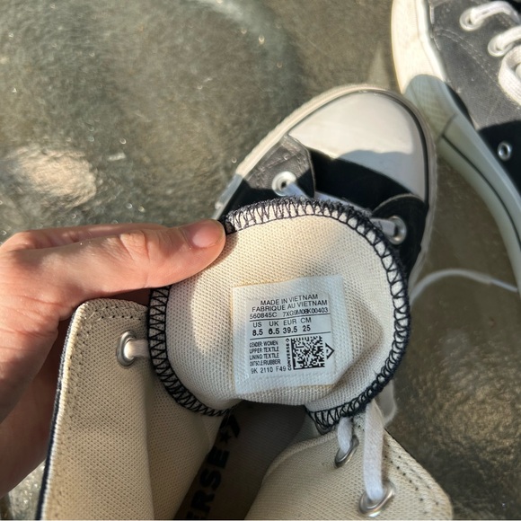 Black Platform High Top Converse - Picture 5 of 8